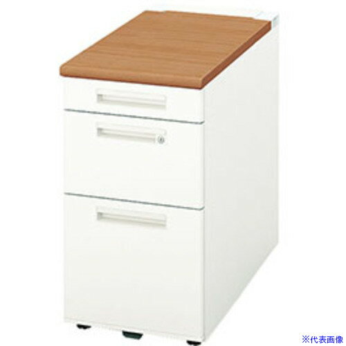 オレンジブック トラスコ中山　TRUSCONAIKI 脇デスク XEHH型/天板:ミディアムウォールナット 本体:クリアーホワイト/W400×D800×H720 〔品番:XEHH048BWMW〕[ 注番:5440373]特長●これからのワー...