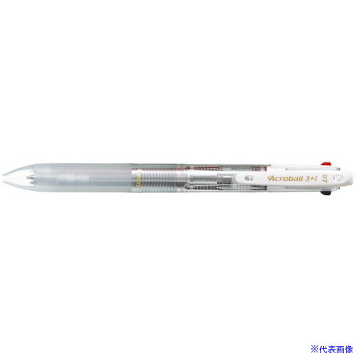■パイロット 油性ボールペン アクロボール3+1 細字 黒・赤・青 BKHAB50FNC(5452910)×10[送料別途見積り..