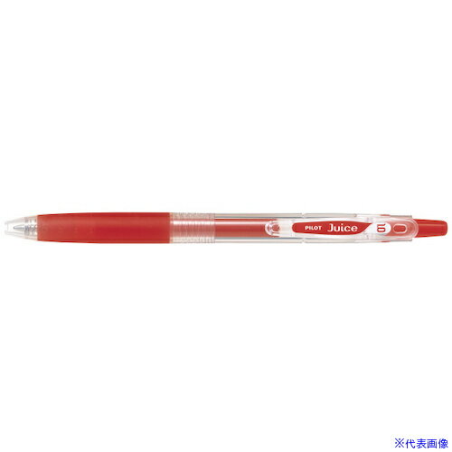 ■PILOT ゲルインキボールペン ジュース 中字 レッド LJU10MR(5459935)×10[送料別途お見積り][法人限定][掲外取寄]