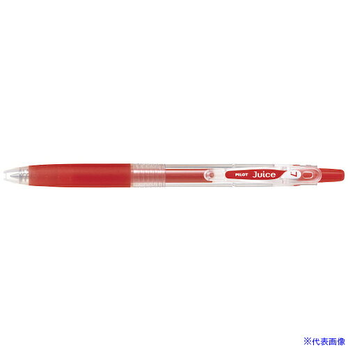 ■PILOT ゲルインキボールペン ジュース 細字 レッド LJU10FR(5459975)×10[送料別途お見積り][法人限定][掲外取寄]