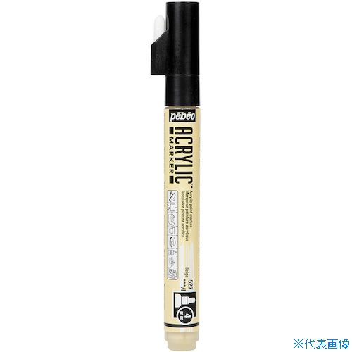 オレンジブック トラスコ中山　TRUSCOPebeo アクリリックマーカー 4mm 中太ラウンド ベージュ 〔品番:205827〕[ 注番:5463350]特長●乾くと耐水性になります。用途●紙、カードボード、木、石膏、アセテート、焼成粘土、金属、キャンバスに。仕様●色：ベージュ仕様2材質/仕上●アクリル樹脂、顔料、粘土、水セット内容/付属品注意原産国（名称）中国JANコード3167862058277本体質量25gオレンジブック トラスコ中山　TRUSCOPebeo アクリリックマーカー 4mm 中太ラウンド ベージュ 〔品番:205827〕[注番:5463350][本体質量：25g]《包装時基本サイズ：15×15×145》〔包装時質量：25g〕分類》工事・照明用品》塗装・内装用品》塗料☆納期情報：仕入れ先通常在庫品 (欠品の場合有り)