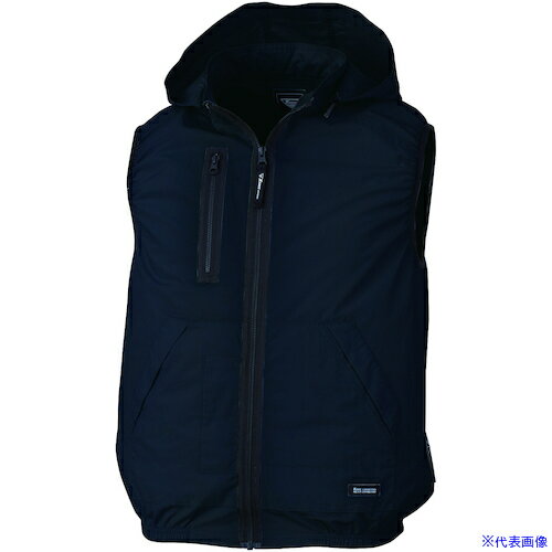 ■XEBEC 空調服ベスト(フード付き)XE98029−19−S ディープネイビー XE9802919S(5493658)[送料別途お見積り][法人限定][掲外取寄]