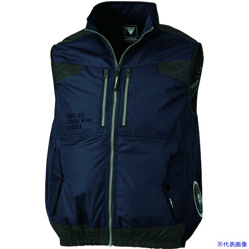 ■XEBEC 空調服遮熱ベストXE98030-19-M ディープネイビー XE9803019M(5493705)[送料別途お見積り][法人限定][掲外取寄]