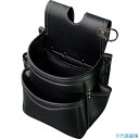 ■フジ矢 腰袋2段(黒金)LIGHT PU LEATHER SERIES AB22BG(5519653)