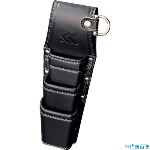 ■フジ矢 ホルダー3段(黒金)LIGHT PU LEASER SERIES AH63BG(5519676)