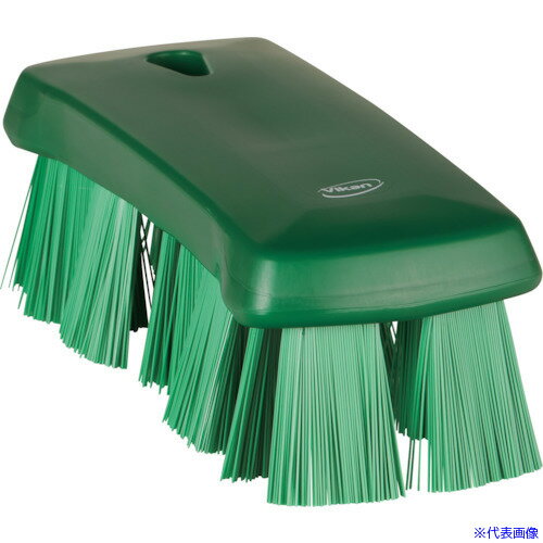 オレンジブック トラスコ中山　TRUSCOVikan USTハンドブラシ3891緑 〔品番:38912〕[ 注番:5534627]特長●平面だけではなく隅や角、曲面においても効率的に洗浄することができます。用途●ベルトコンベアや製造ライン、機器、作業台、容器などあらゆる場面での洗浄に仕様●色：緑●縦(mm)：170●横(mm)：65●厚さ(mm)：55●耐熱温度(℃)：121●毛質：ハード●毛丈(mm)：38●線径(mm)：0.5仕様2●食品衛生法適合（ポジティブリスト適合）材質/仕上●ボディ部：ポリプロピレン●フィラメント：ポリエステルセット内容/付属品注意原産国（名称）デンマークJANコード5705020389122本体質量230gオレンジブック トラスコ中山　TRUSCOVikan USTハンドブラシ3891緑 〔品番:38912〕[注番:5534627][本体質量：230g]《包装時基本サイズ：170×65×55》〔包装時質量：230g〕分類》清掃・衛生用品》清掃用品》HACCP対応そうじ用品☆納期情報：仕入れ先通常在庫品 (欠品の場合有り)