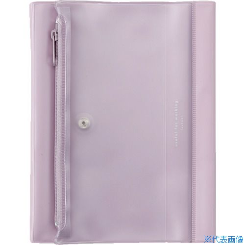 ■DAIGO isshoni.ペンケース付ノートカバーPVC B6 Rピンク N1927(5536191)×10[送料別途お見積り][法人限..