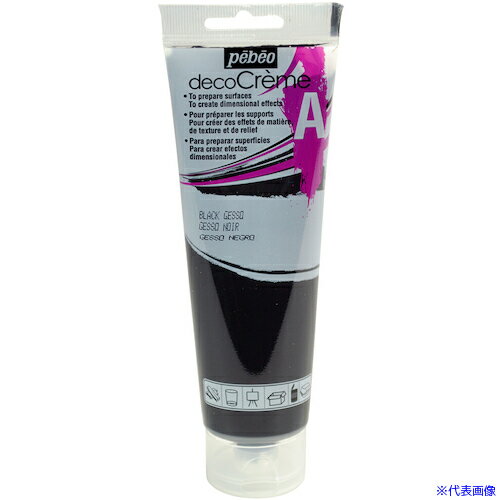 Coating, Repair, Various Materials - ■Pebeo デコクリームメディウム ブラックジェッソ 089407(5559441)