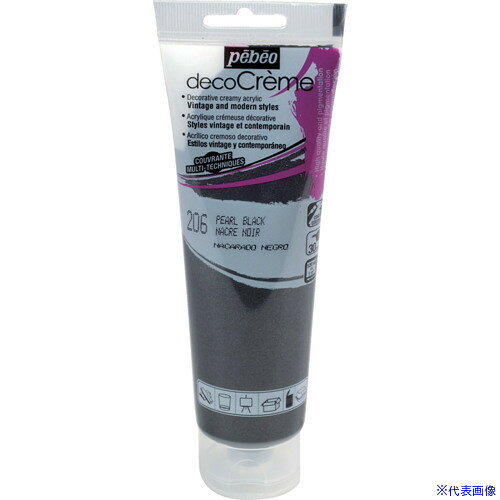 オレンジブック トラスコ中山　TRUSCOPebeo デコクリーム 120ml パール色 ブラック 〔品番:089206〕[ 注番:5559447]特長●ワンコート（一度塗り）でキレイな仕上りです。●塗布・自然乾燥後、サンドペーパーで磨くとヴィンテージスタイルになります。●高顔料濃度・優れた耐光性があります。●木、金属、テラコッタ、ガラス、石、紙、家具などに描けます。用途●DIY塗装用。仕様●色：ブラック●容量(L)：0.12仕様2●水性無害・全色不透明。材質/仕上●アクリルバインダー、顔料、水セット内容/付属品注意原産国（名称）フランスJANコード3167860892064本体質量160gオレンジブック トラスコ中山　TRUSCOPebeo デコクリーム 120ml パール色 ブラック 〔品番:089206〕[注番:5559447][本体質量：160g]《包装時基本サイズ：65×45×170》〔包装時質量：160g〕分類》工事・照明用品》塗装・内装用品》塗料☆納期情報：仕入れ先通常在庫品 (欠品の場合有り)