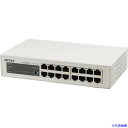 ■BUFFALO Giga スイッチングHub 金属筺体/電源内蔵 16ポート LSW5GT16NSR(5580910)