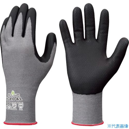 オレンジブック トラスコ中山　TRUSCOSHOWA 耐切創手袋 XC810 フォルテックスニトリルパーム手袋 Sサイズ 〔品番:XC810S〕[ 注番:5603039]特長●手のひらにニトリルゴムをコーティングしているため、耐油性・耐摩耗性に優れています。●18ゲージ編みで、薄く手にフィットします。●手袋を着用したままタッチパネルを操作できます。●発泡樹脂コーティングと独自のプレス加工“S-press仕上げ”により、高いスベリ止め効果を発揮します。●塗装前の金属製品などへのシリコーン含有物の転写を抑制します。●繊維製品に有害な化学物質が含まれていないことを証明するエコテックス［［R上］］スタンダード100認証を取得しています。仕様●色：グレー●サイズ：S●全長(cm)：22.0●手のひら周り(cm)：17.5●中指長さ(cm)：7.5●EN388 2016規格：4X42D●リストカラー：グリーン●すべり止め：あり仕様2●EN 388:2016規格：耐切創レベル X/D材質/仕上●すべり止め部：ニトリルゴム●繊維部：ポリエチレン、ナイロン、その他セット内容/付属品注意●耐切創強度のある繊維を使用していますが、全く切れないものではありません。●刃物や鋭利なもの等に直接触れる場合は、十分注意して使用してください。●使用条件により耐切創性が異なります。●事前に安全性を確認のうえご使用ください。●体質によっては、かゆみ・かぶれ・発疹等をおこすことがあります。原産国（名称）ベトナムJANコード4901792046909本体質量39.3gオレンジブック トラスコ中山　TRUSCOSHOWA 耐切創手袋 XC810 フォルテックスニトリルパーム手袋 Sサイズ 〔品番:XC810S〕[注番:5603039][本体質量：39.3g]《包装時基本サイズ：130×330×12》〔包装時質量：39g〕分類》保護具》作業手袋》耐切創手袋☆納期情報：仕入れ先通常在庫品 (欠品の場合有り)