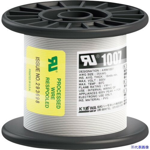 ��KY��WA UL��Ǯ�ӥ˥�������� UL1007 AWG28 100M �� UL1007AWG28100MWH(5627014)