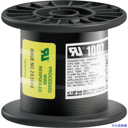 ��KY��WA UL��Ǯ�ӥ˥�������� UL1007 AWG28 100M �� UL1007AWG28100MBK(5628640)