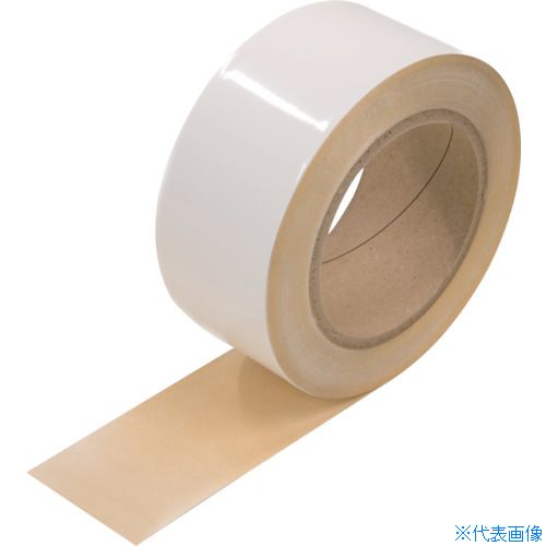 ■TRUSCO 強粘着・高耐久ラインテープ(屋内/屋外兼用) 白 幅50MM×長さ20M TLTO5020W(5630175)