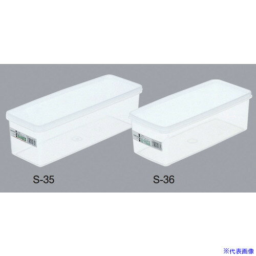 オレンジブック トラスコ中山　TRUSCOSUGICO 抗菌ハイパック 細長角型 S−35 〔品番:S35〕[ 注番:5677048]特長●サイズが豊富で用途が広い、便利な保存容器です。●フタを外して電子レンジ・食器洗浄機が使用可能です。仕様●容量(L)：2.9●外形寸法(mm)幅：332●外形寸法(mm)奥行：123●外形寸法(mm)高さ：101仕様2●本体耐熱温度：-20℃〜＋120℃●フタ耐熱温度：-30℃〜＋60℃材質/仕上●本体：ポリプロピレン●フタ：EVA樹脂セット内容/付属品注意●フタは電子レンジ・食器洗浄機には使用しないで下さい。●フタが傷つきやすい為、返品はご遠慮願います。原産国（名称）日本JANコード本体質量300gオレンジブック トラスコ中山　TRUSCOSUGICO 抗菌ハイパック 細長角型 S−35 〔品番:S35〕[注番:5677048][本体質量：300g]《包装時基本サイズ：334×121×101》〔包装時質量：300g〕分類》研究用品》厨房用品》容器☆納期情報：メーカー取り寄品（弊社より発送）