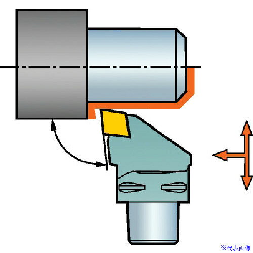 ■サンドビック コロマントキャプト セラミックチップ用カッティングヘッド(410) C6CCLNL45065124(56816..