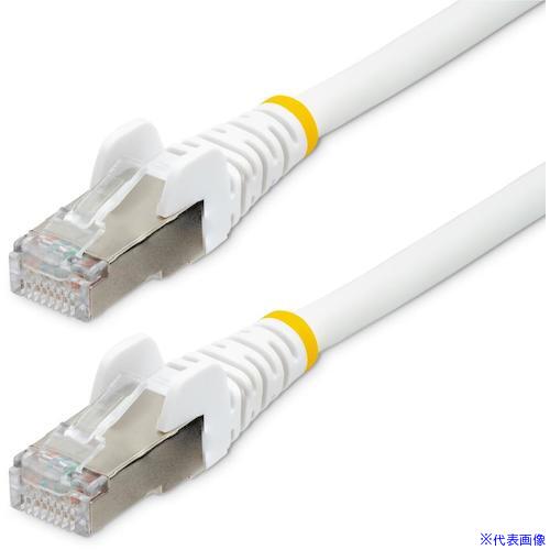 ■StarTech カテゴリ6a LANケーブル/7.5m/ホワイト/10GbE 500MHz/ハロゲンフリー/ツメ折れ防止機構付 NLWH750CAT6APATCH(5724926)