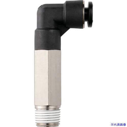 ■潤工社 ワンタッチ継手Mシリーズ ロングエルボ 12mm PT1/8 PLLM12PT18PM(5727710)×10[送料別途お見積..