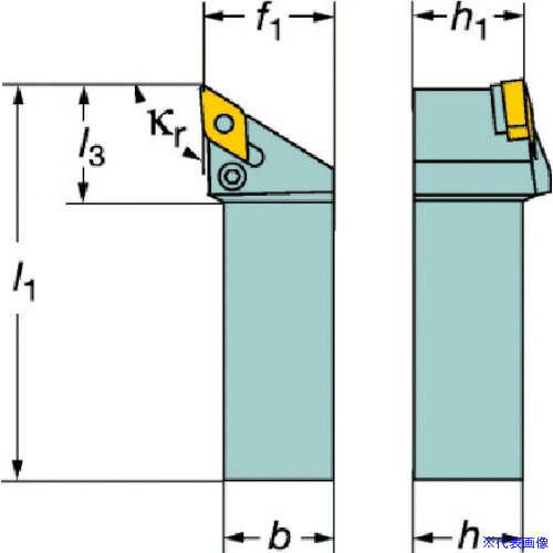 ■サンドビック T-Max P ネガチップ用シャンクバイト(210) PDJNL1616H11(5730791)[送料別途見積り][法人..