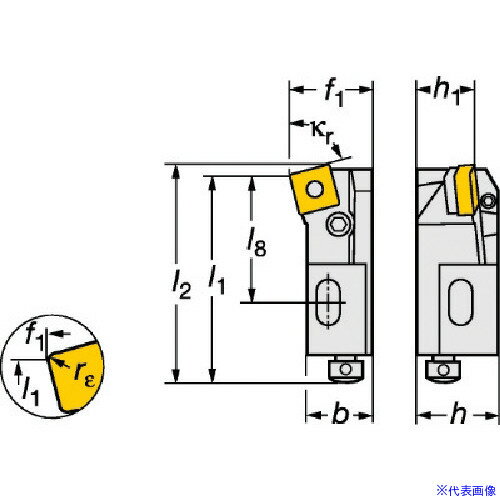 ■SANDVIK T−Max P ネガチップ用カートリッジ(470) PSKNR25CA19(5731445)[送料別途お見積り][法人限定][..