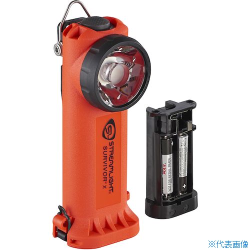 ■ストリームライト 防爆型ハンドライト サバイバーX乾電池モデル(米国防爆Div.1)オレンジ 991RA(5739858)