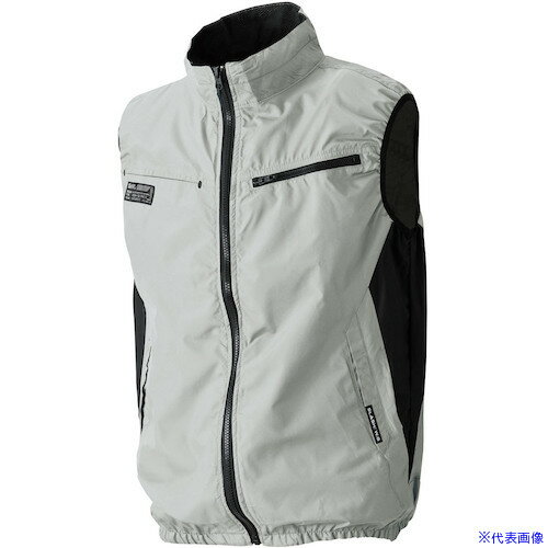 ■リンクサス 作業服 S-AIRネオスタンダードエアベスト シルバーグレー LL LXS0530212LL(5746682)[送料別途見積り][法人・事業所限定][外直送]