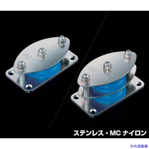 オレンジブック トラスコ中山　TRUSCOふじわら 固定ブロック ヨコ型50mm 〔品番:K5016MCB〕[ 注番:5760595]特長●4点で壁、天井などに固定できます。●ベアリング入りですので回転がスムーズです。用途●ロープで物を引っ張って移動させたり、力の方向を変えたりするときに使用します。仕様●基本使用荷重(t)：0.15●最大使用ロープ径(mm)：14●車数：2●車径(mm)：50●幅(mm)：18●寸法(mm)A：36●寸法(mm)B：82●寸法(mm)C：52●使用軸受：#608ZZ●使用荷重(kg)：150●D(mm)：21●E(mm)：25●F(mm)：2●G(mm)：φ5(皿8.5)●L(mm)：98仕様2材質/仕上●「枠材：SUS304」「車材：MCナイロン」セット内容/付属品注意原産国（名称）日本JANコード4570140216945本体質量310gオレンジブック トラスコ中山　TRUSCOふじわら 固定ブロック ヨコ型50mm 〔品番:K5016MCB〕[注番:5760595][本体質量：310g]分類》荷役用品》吊りクランプ・スリング・荷締機》滑車☆納期情報：メーカー取り寄品（弊社より発送）