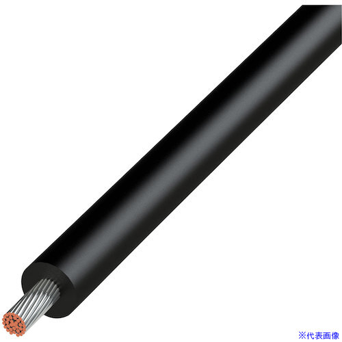 ■KYОWA UL耐熱ビニル絶縁電線 UL1015AWG18BK305M(5772398)[送料別途お見積り][法人...