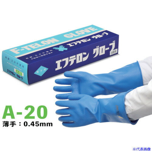 オレンジブック トラスコ中山　TRUSCOハナキゴム 超強力耐酸手袋 エフテロングローブ A−20 〔品番:A20〕[ 注番:5784576]特長●フッ酸、王水、濃硫酸などの強酸作業用に最適。●また環境にも優しい手袋です。（改正RoHS対応、鉛含有なし）●合成ゴムの特殊配合によって作られた画期的な超強力耐酸手袋で、長時間の使用にも目を疲れさせない独特なカラー（ライトブルー）です。用途●トランジスタ等、半導体製造における諸作業用。●ガラス、金属のエッチング用。●メッキ、染色、化学工場その他の薬品の取り扱い。仕様●色：ライトブルー●全長(cm)：36●厚さ(mm)：0.45●ASTM F 739(JIS T 8116)試験データ有無：有●すべり止め：表面(手のひら部)●カフ部折り長さ(mm)：170●掌部幅(mm)：120仕様2●品番：A-20●男子用　薄手・梨地加工材質/仕上●外側：CSM、内側：NBRセット内容/付属品注意原産国（名称）日本JANコード4942594931024本体質量290gオレンジブック トラスコ中山　TRUSCOハナキゴム 超強力耐酸手袋 エフテロングローブ A−20 〔品番:A20〕[注番:5784576][本体質量：290g]《包装時基本サイズ：370×125×70》〔包装時質量：450g〕分類》保護具》作業手袋》耐薬品・耐溶剤手袋☆納期情報：仕入れ先通常在庫品 (欠品の場合有り)
