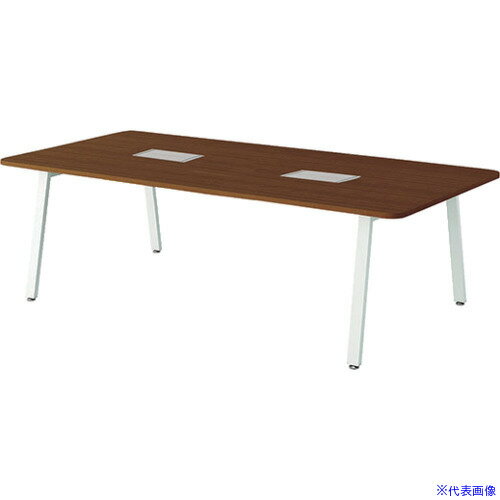 オレンジブック トラスコ中山　TRUSCONAIKI ミーティングテーブル 〔品番:RXM2412HWWNP〕[ 注番:5786685]特長●八の字型に広がる斜め脚や本体・天板カラーなど、意匠のこだわりをすみずみに感じる商品です。●カジュア...