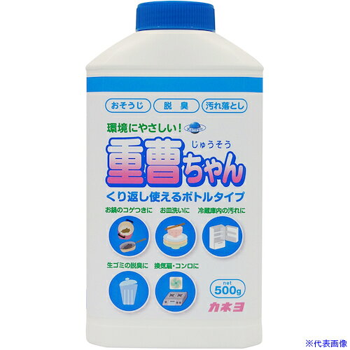 オレンジブック トラスコ中山　TRUSCOカネヨ 重曹ちゃんボトル500g 〔品番:390014A〕[ 注番:5788828]特長●ボトルタイプの安心、便利な重曹用途●キッチン・住居用クリーナー仕様仕様2●ガンコな焦げ汚れもしっかり落とします。●脱臭やおそうじなどいろいろな場面で大活躍。●環境にやさしく、安心、便利な重曹です。●ボトルタイプなので重曹ちゃんをつめかえれば何度でも繰り返し使用できます。材質/仕上●粉末セット内容/付属品注意原産国（名称）日本JANコード4901329290799本体質量550gオレンジブック トラスコ中山　TRUSCOカネヨ 重曹ちゃんボトル500g 〔品番:390014A〕[注番:5788828][本体質量：550g]《包装時基本サイズ：95×50×190》〔包装時質量：550g〕分類》清掃・衛生用品》労働衛生用品》ハンドソープ☆納期情報：メーカー取り寄品（弊社より発送）