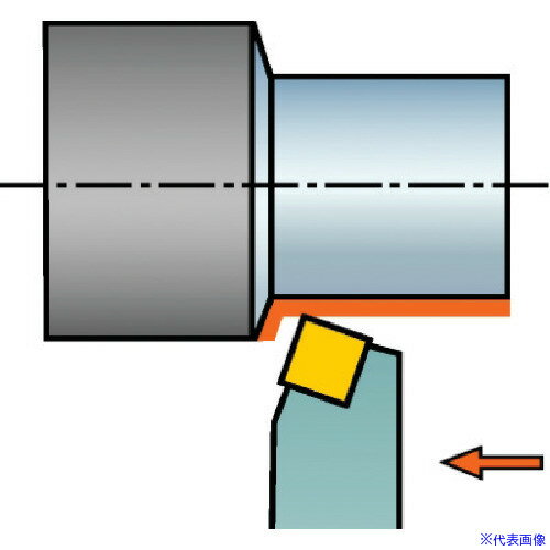 ■サンドビック コロターン107 ポジチップ用シャンクバイト(210) SSBCL2525M12(5789257)[送料別途見積り..