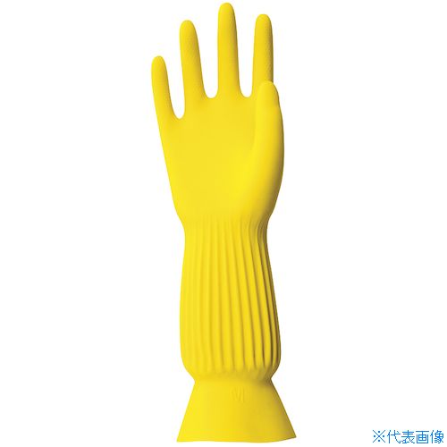 オレンジブック トラスコ中山　TRUSCOダンロップ 天然ゴム プリティーネ Sイエロー 〔品番:9729〕[ 注番:5793983]特長●脱ぎはめしやすいのに感覚がつかみやすい細い指先です。●気になる袖口も絞ってあるのでズレにくくなっています。用途●炊事●清掃・軽作業●食品加工仕様●色：イエロー●サイズ：S●全長(cm)：33.0●手のひら周り(cm)：19.0●中指長さ(cm)：7.6●厚さ(mm)：0.35●すべり止め：有●食品衛生法：適合品仕様2●裏毛付●食品衛生法適合品材質/仕上●表:天然ゴム●裏:綿（植毛）セット内容/付属品注意●アレルギー反応等により、体質によっては、かゆみ、かぶれ、発疹等をおこすことがあります。●異常を感じたら使用を中止し、医師に相談して下さい。原産国（名称）マレーシアJANコード4904510997293本体質量50gオレンジブック トラスコ中山　TRUSCOダンロップ 天然ゴム プリティーネ Sイエロー 〔品番:9729〕[注番:5793983][本体質量：50g]《包装時基本サイズ：26×13×1》〔包装時質量：50g〕分類》保護具》作業手袋》天然ゴム手袋☆納期情報：仕入れ先通常在庫品 (欠品の場合有り)