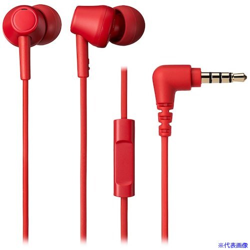 ■オーディオテクニカ マイク付きイヤホン ATHCK350XISRD(5823681)