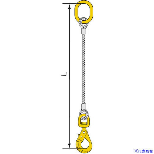 ■コンドーテック JISロック止ワイヤ φ12×1.5M HJK・HMG 05221KGJK121S5(5876246)[送料別途お見積り][法..