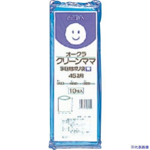 ■オークラ クリーンママ45L 青 N4245L(5883728)×50[送料別途お見積り][法人限定][掲外取寄]