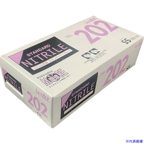 オレンジブック トラスコ中山　TRUSCOLEABLE ニトリル スタンダード ブルー 粉付 SS 100枚入 〔品番:NO.202SS〕[ 注番:5891128]特長●中厚手タイプの手袋で幅広い作業に最適です。●装着しやすい粉付タイプです。用途●食品・水産加工に、調理に、その他汚れ作業に。仕様●色：ブルー●サイズ：SS●全長(cm)：25●手のひら周り(cm)：16●中指長さ(cm)：7●厚さ(mm)：0.12●粉(あり・なし)：あり●すべり止め：あり●エンボス加工：あり●食品衛生法：適合●左右の区別：左右兼用仕様2材質/仕上セット内容/付属品注意原産国（名称）ベトナムJANコード4961545020211本体質量550gオレンジブック トラスコ中山　TRUSCOLEABLE ニトリル スタンダード ブルー 粉付 SS 100枚入 〔品番:NO.202SS〕[注番:5891128][本体質量：550g]《包装時基本サイズ：245×130×70》〔包装時質量：550g〕分類》保護具》作業手袋》使い捨て手袋☆納期情報：仕入れ先通常在庫品 (欠品の場合有り)