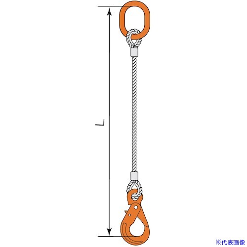 ■コンドーテック JISロック止ワイヤ φ18×1M LHW・A8W 05221PAPL181(5894528)[送料別途お見積り][法人限定][外直送]
