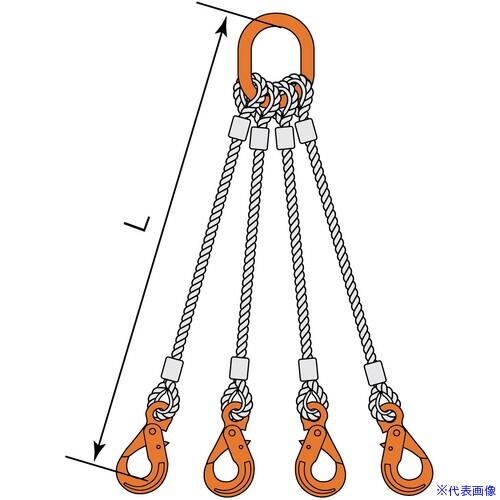 オレンジブック トラスコ中山　TRUSCOコンドーテック 4点吊JISロック止ワイヤ φ18×1M LHW・M8W 〔品番:05224PMPL181〕[ 注番:5894696]特長●JIS規格ワイヤーロープを使用し、アルミクランプ管による圧縮止め加工を行ったスリングです。●クレーン等安全規則第219条適合品、フックは安全なラッチタイプを使用しています。仕様●全長(m)：1●スリング径(mm)：18●揚程(m)：1●30゜吊り(t)：7.58●60゜吊り(t)：6.77仕様2材質/仕上セット内容/付属品●マスターリンク：M8W26●フック：LHW10注意●吊り角度60°以内でご使用ください。原産国（名称）日本JANコード本体質量5.91kgオレンジブック トラスコ中山　TRUSCOコンドーテック 4点吊JISロック止ワイヤ φ18×1M LHW・M8W 〔品番:05224PMPL181〕[注番:5894696][本体質量：5.91kg]分類》荷役用品》吊りクランプ・スリング・荷締機》ワイヤロープスリング☆納期情報：オレンジブック掲載以外でメーカー直送品【法人限定＝会社名ご記入お願い致します。】