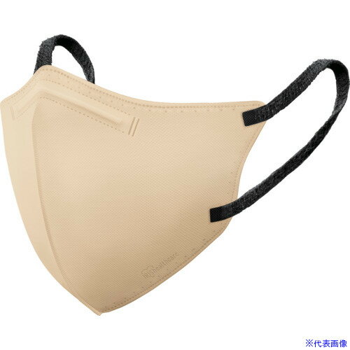 ■IRIS 200974 デイリーフィットマスク フィルタープラス ふつう 20枚入 シルクベージュ×ブラック RNH20SUE(5925440)
