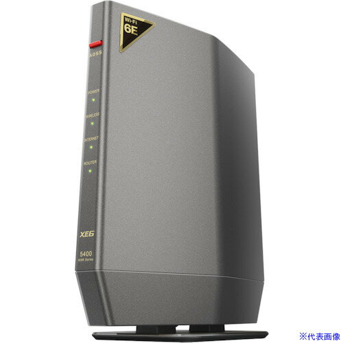 ■バッファロー AirStation Wi-Fi 6E 対応トライバンドルーター WSR5400XE6(5930434)[送料別途見積り][..