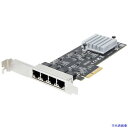 ■スターテック ネットワークアダプターカード/PCI Express x4/4ポート/2.5GbE RJ45 LANカード PR42GINETWORKCARD(...