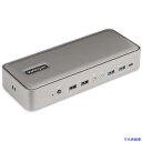■スターテック ドッキングステーション/USB-C接続/2画面/4K60Hz DP/KVM機能/90W 40W PD/USBハブ 129NUSBCKVMDOCK...