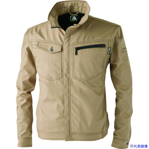 ■CHUSAN 超軽ボンディングブルゾン カーキ L 180808L(5947907)[送料別途見積り][法人・事業所限定][掲外取寄]