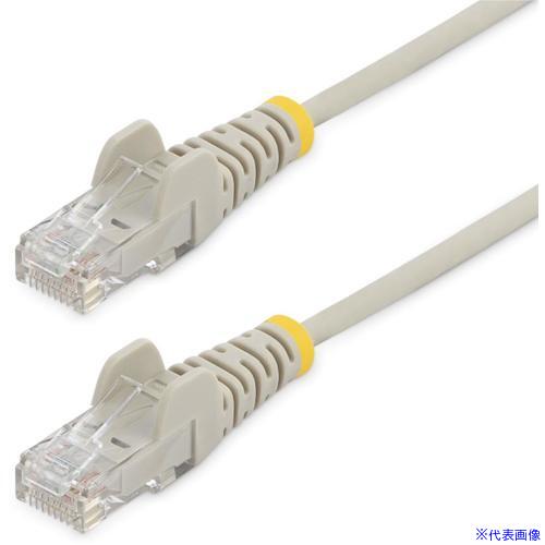 ■StarTech カテゴリ6 LANケーブル/3m/グレー/極細タイプ/RJ45コネクター/ツメ折れ防止/CAT6 N6PAT300CMGRS(5949317)[法人限定][外直送元]