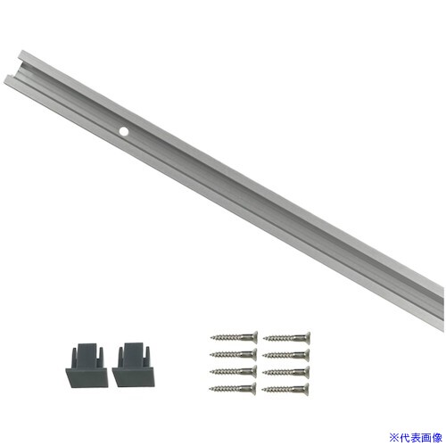 ■福井金属工芸 C−11型レールセット 2.0m シルバー プラストッパー付 3381−1 33811(...