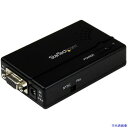 ■スターテック VGA - コンポジットRCA/S端子ダウンスキャンコンバーター/ビデオ映像スケーラー/PCからTV VGA2VID(5976400)[法人・事...