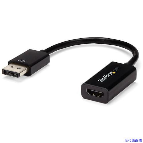 ■StarTech ディスプレイアダプター/DisplayPort 1.2 − HDMI 1.4/4K30Hz/アクティブ変換/ブラック DP2HD4KS(5978013)[法人限定][外直送元]