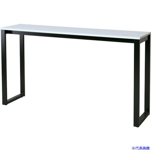 ■弘益 ハイカウンターテーブル ブラック脚 ホワイト ASOHCT1845BWH(6005999)[送料別途お見積り][法人限定][直送]