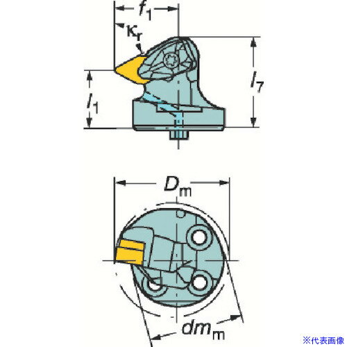 ■SANDVIK コロターンSL コロターンRC用カッティングヘッド(410) 570DDXNR4015L(6012990)[送料別途お見積り][法人限定][掲外取寄]